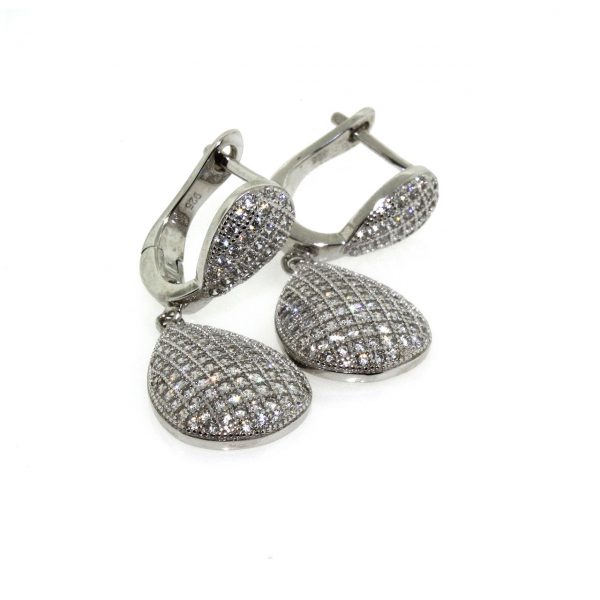 Zirconia Silver Earrings